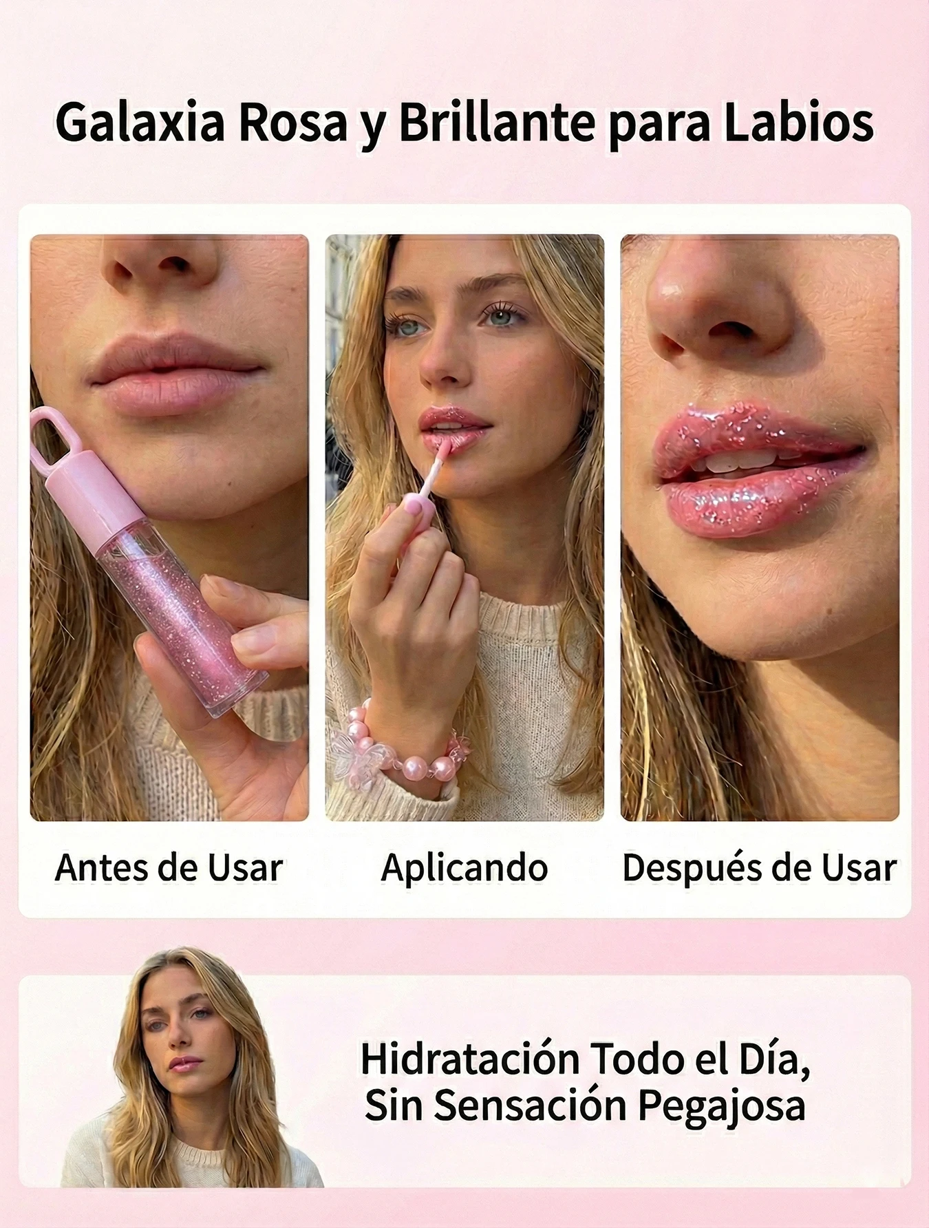 Brillo Labial con Pulsera de Mariposa Brillo Labial con Pulsera de Mariposa