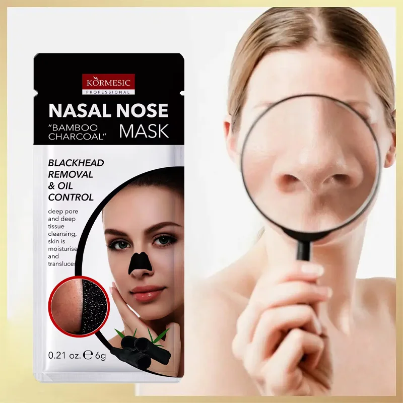 Parche nasal de carbón de bambú para eliminar puntos negros Parche nasal de carbón de bambú para eliminar puntos negros