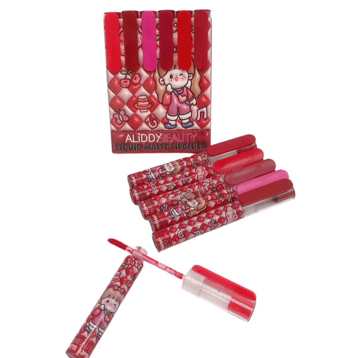 Set de 6 labiales gloss tipo pluma Set de 6 labiales gloss tipo pluma