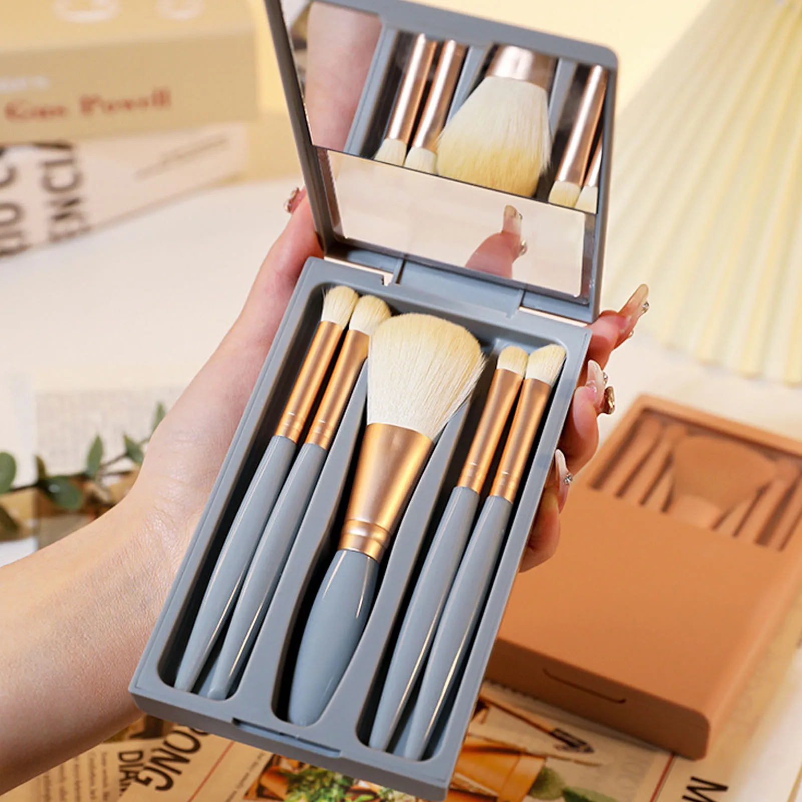 Juego de brochas cosméticas pequeñas Juego de brochas cosméticas pequeñas