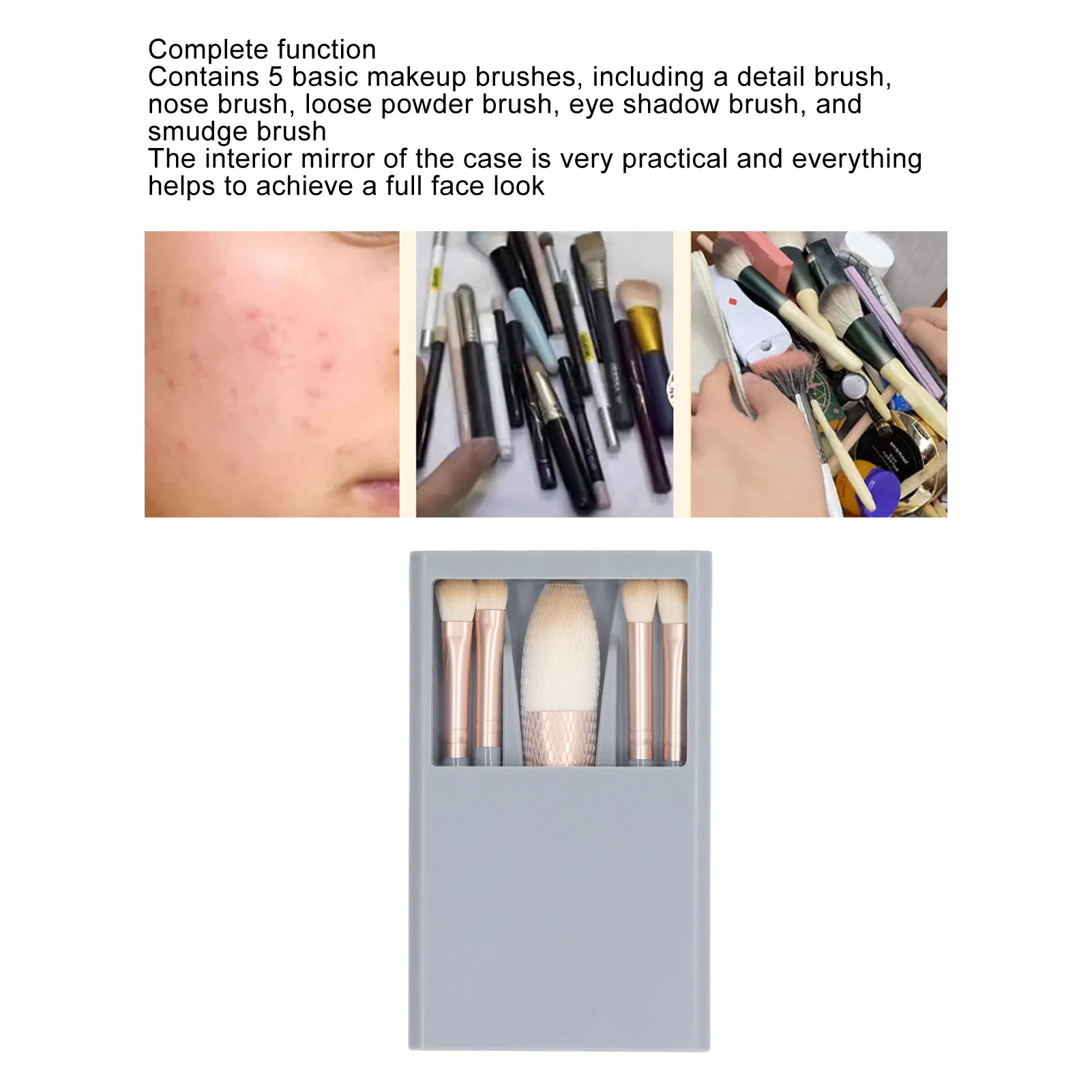 Juego de brochas cosméticas pequeñas Juego de brochas cosméticas pequeñas