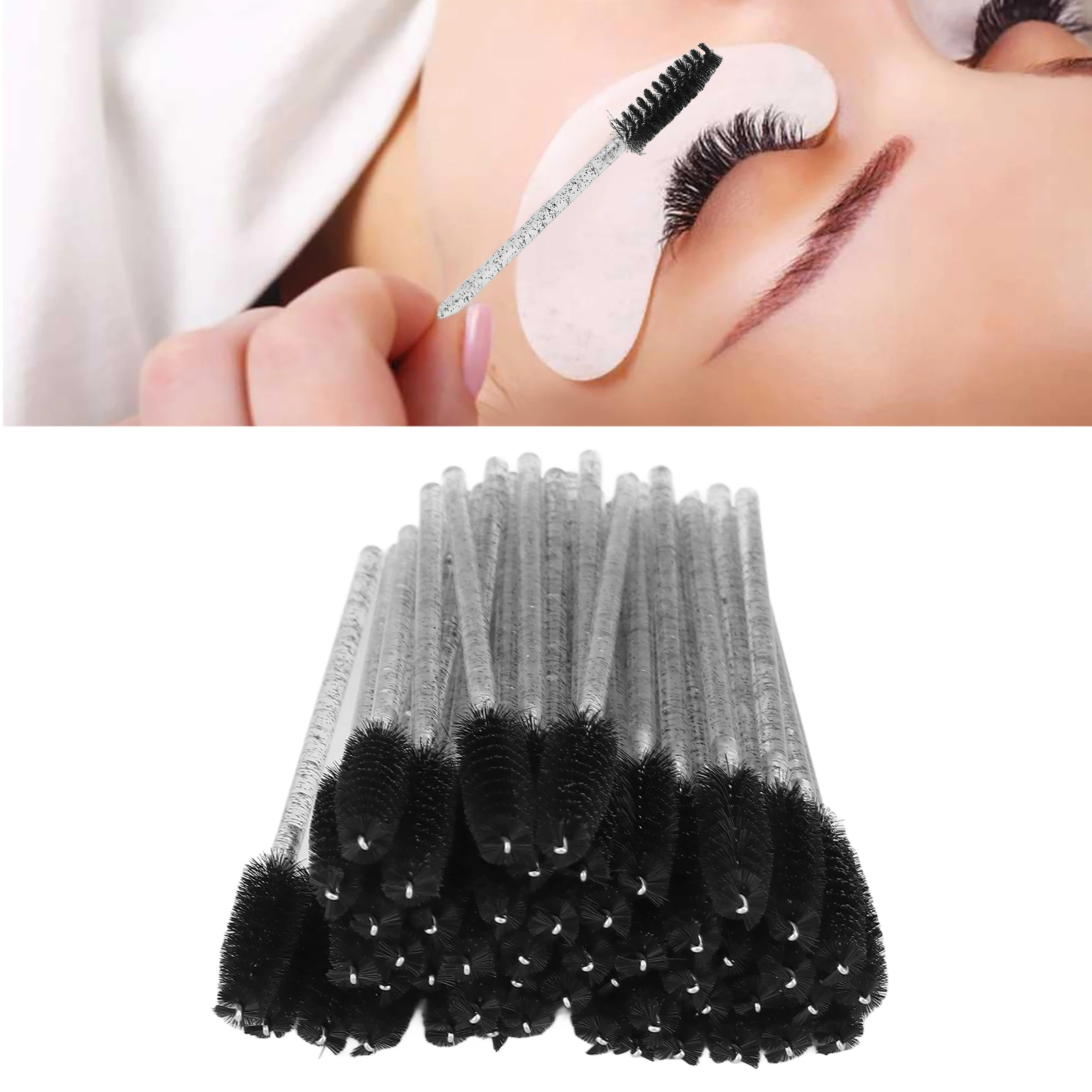 Cepillos desechables para pestañas 50uds Cepillos desechables para pestañas 50uds