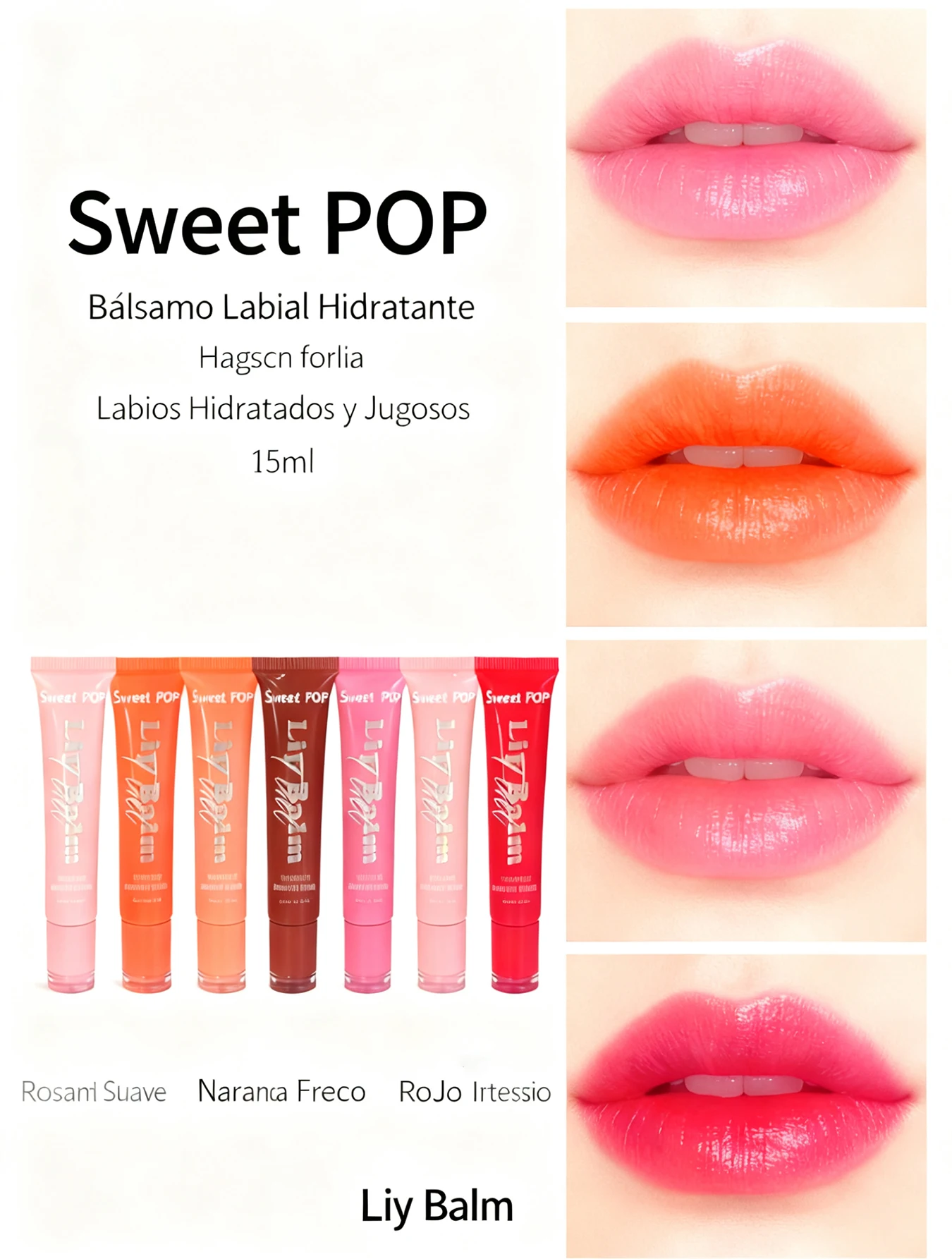 Bálsamo Labial Frutal 6 Tonos Hidratante Bálsamo Labial Frutal 6 Tonos Hidratante