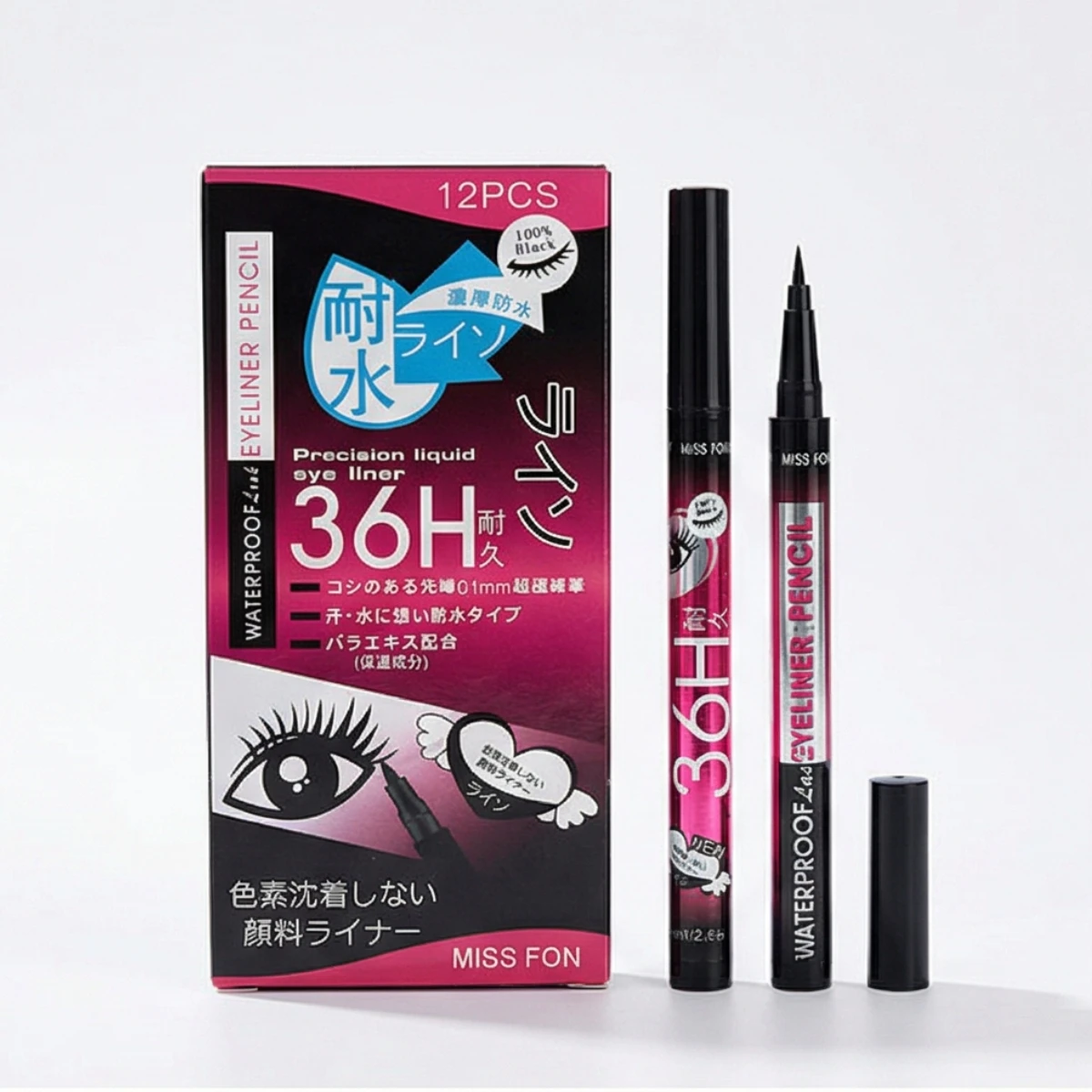 12 Delineadores para Ojos Lápiz de Cejas 12 Delineadores para Ojos Lápiz de Cejas