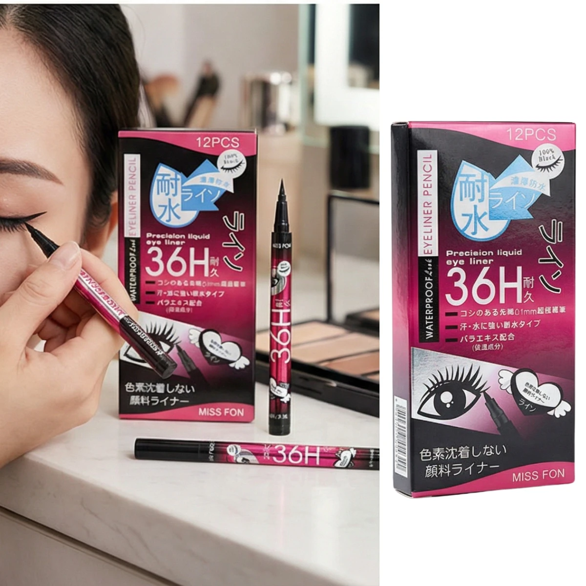 12 Delineadores para Ojos Lápiz de Cejas 12 Delineadores para Ojos Lápiz de Cejas