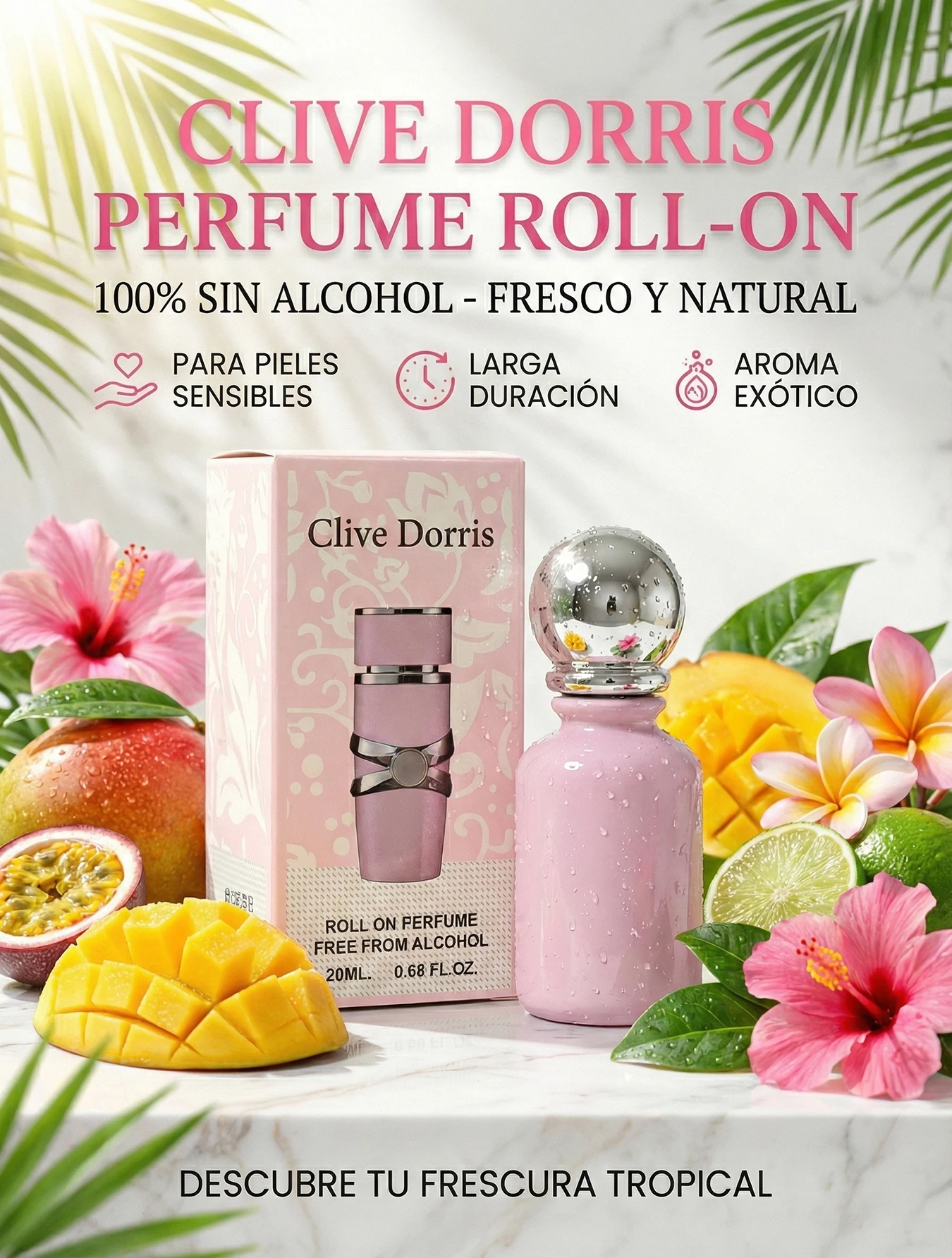 Perfume Roll-On Clive Dorris Mujer 20ML Fragancia Árabe Perfume Roll-On Clive Dorris Mujer 20ML Fragancia Árabe