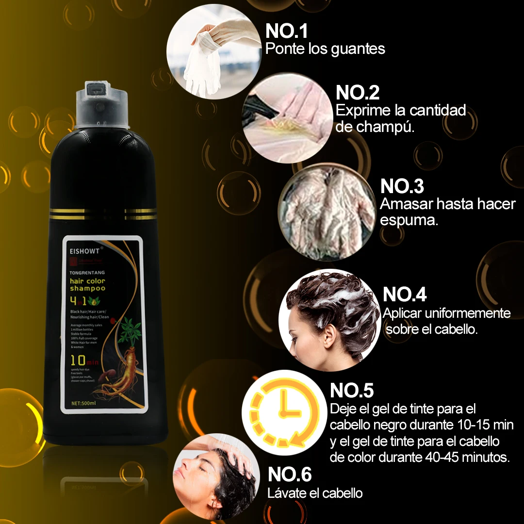 Champu con tinte para el cabello color natural Champu con tinte para el cabello color natural