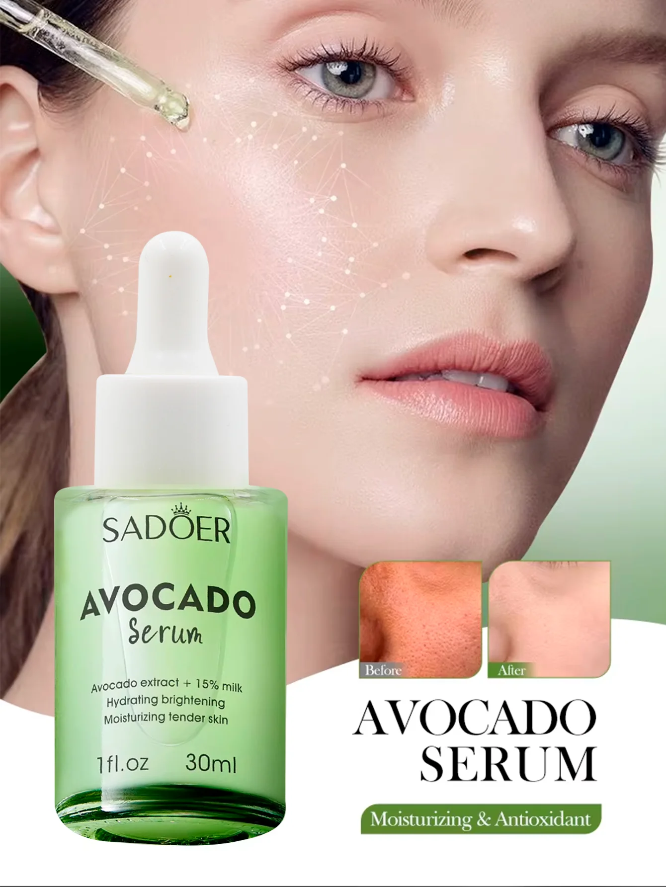 Sérum Antiarrugas con Aguacate Skincare Coreano Sérum Antiarrugas con Aguacate Skincare Coreano