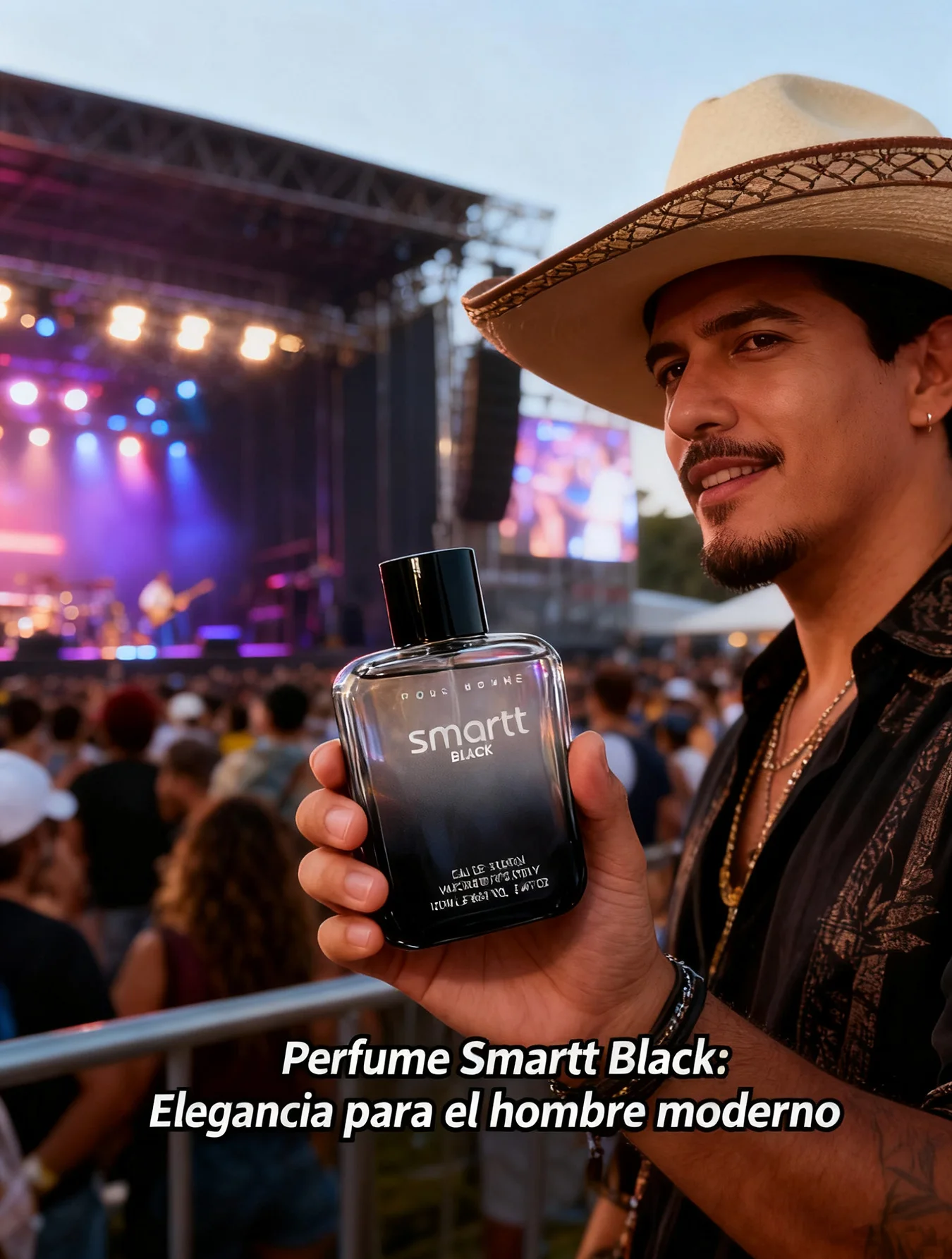 Perfume de Hombre Smartt Black 100ml Fuerte y Larga Duración Perfume de Hombre Smartt Black 100ml Fuerte y Larga Duración