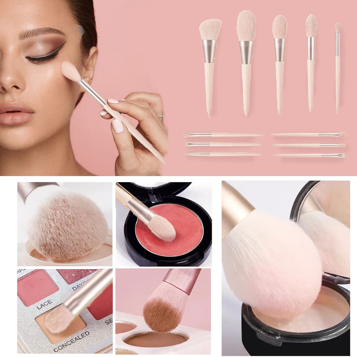 Brochas de maquillaje Juego de 11 piezas Brochas de maquillaje Juego de 11 piezas