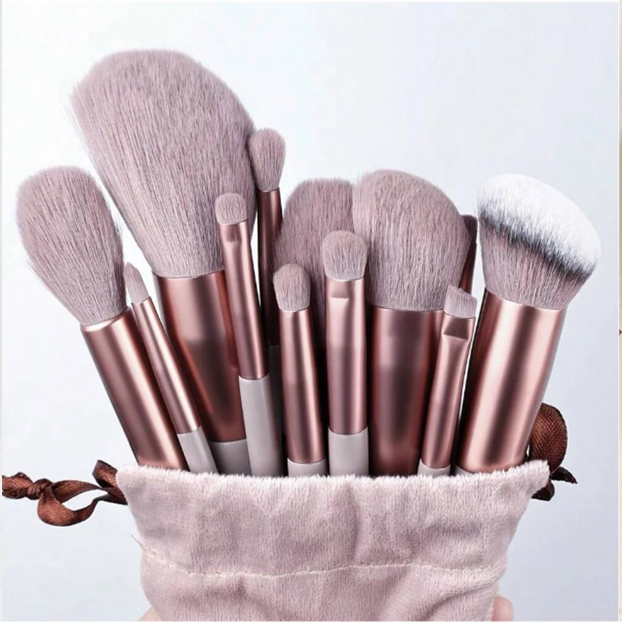 Juego de brochas de maquillaje para mujer 13 piezas Juego de brochas de maquillaje para mujer 13 piezas