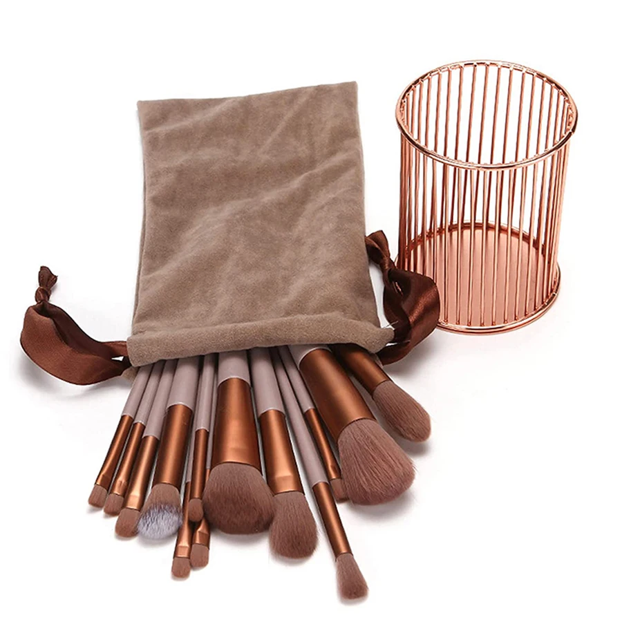Juego de brochas de maquillaje para mujer 13 piezas Juego de brochas de maquillaje para mujer 13 piezas