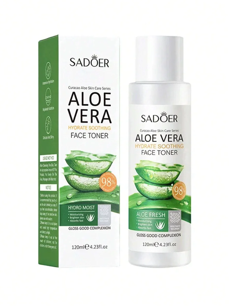 Tóner Facial con Aloe Vera Hidratante y Calmante para Todo Tipo de Piel Tóner Facial con Aloe Vera Hidratante y Calmante para Todo Tipo de Piel
