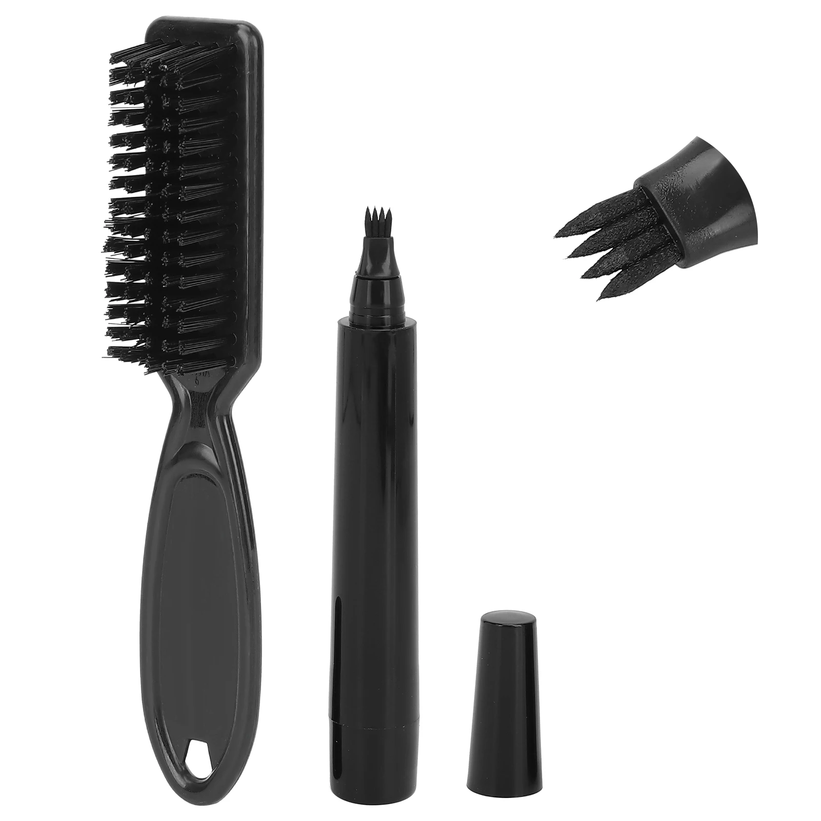 Juego de relleno de bigote relleno de lápiz de barba resistente al agua Juego de relleno de bigote relleno de lápiz de barba resistente al agua